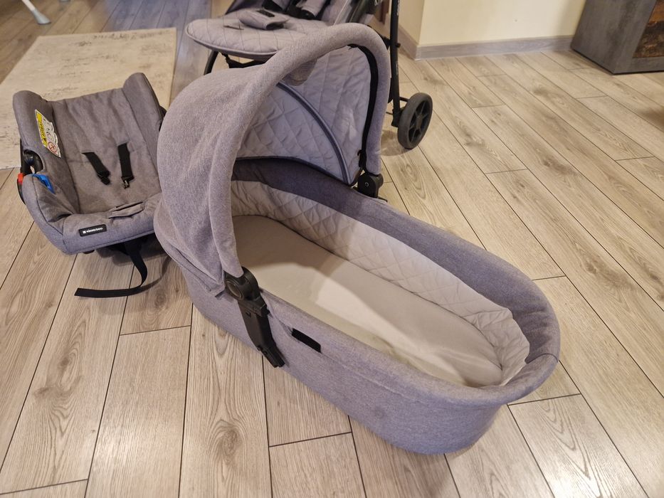 Carucior 3 in 1 bebelusi, Kikka Boo, gri