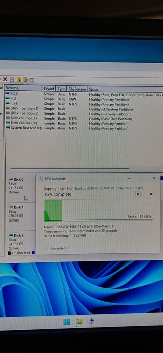 HDD 1TB WD Blue 64MB Cache 100% Health