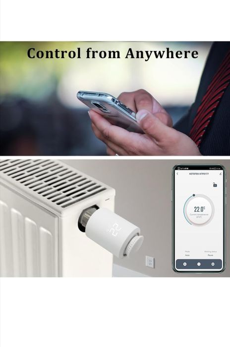 Termostat de calorifer KETOTEK Zigbee Tuya