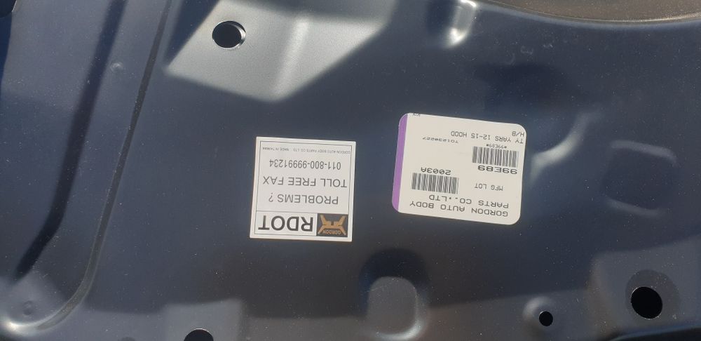 Capota toyota yaris 2012 2015