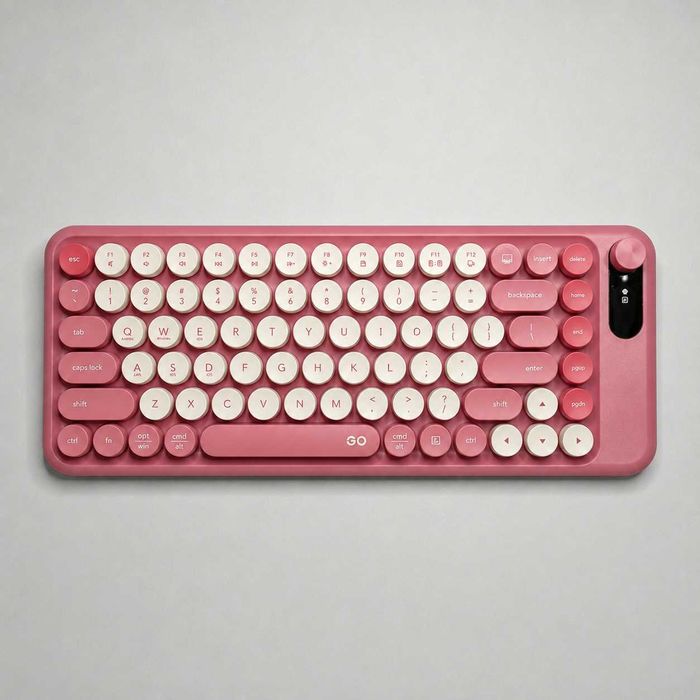 Combo tastatură și mouse wireless Fantech GO MOCHI roz, 2.4 GHz, nou