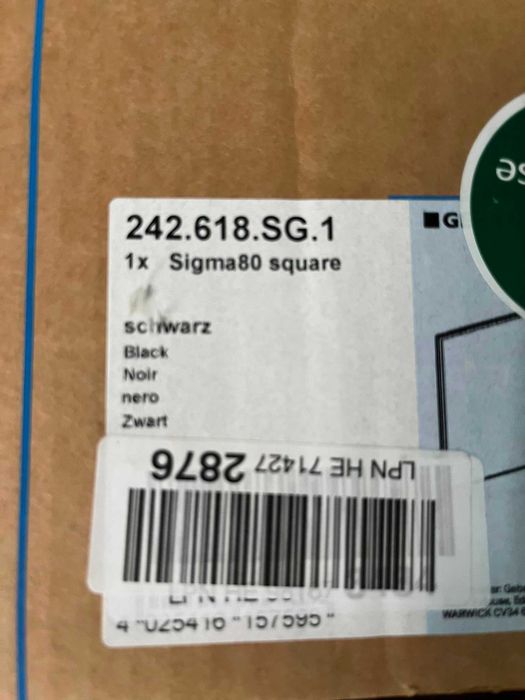 Geberit Sigma80 buton de spălare pentru WC negru