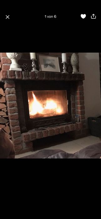 Чугунена камина за вграждане