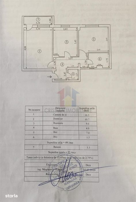 2 camere etaj 3, confort 1 decomandat, Progresu - Jandarmerie