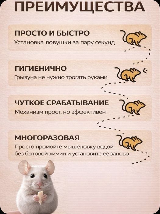 Мышеловка крысаловка большая 14*8