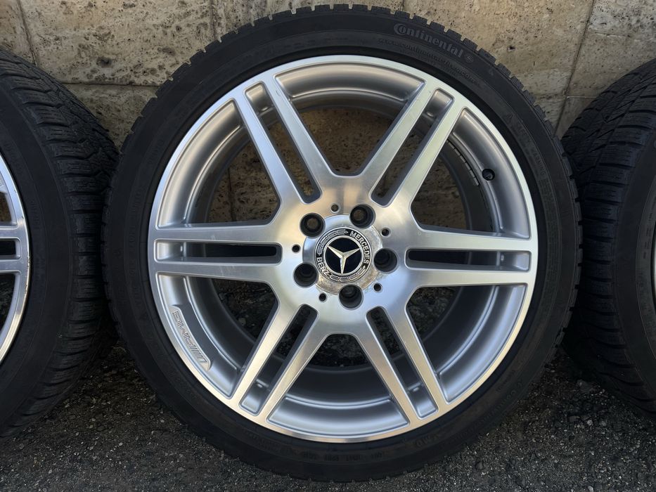 Jante Roti 18 Originale 5X112 Mercedes E Class C Class W212 W207 W204 AMG Coupe Anvelope 235 40 R18 / 255 35 R18 M+S