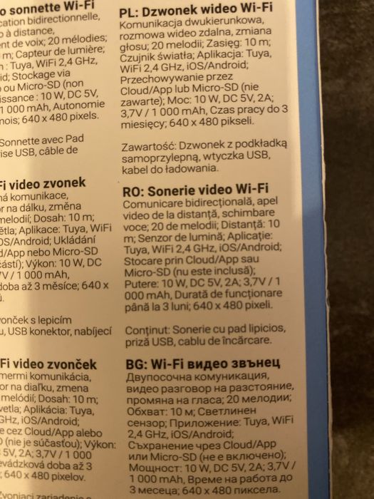 Sonerie Wi-Fi audio-video