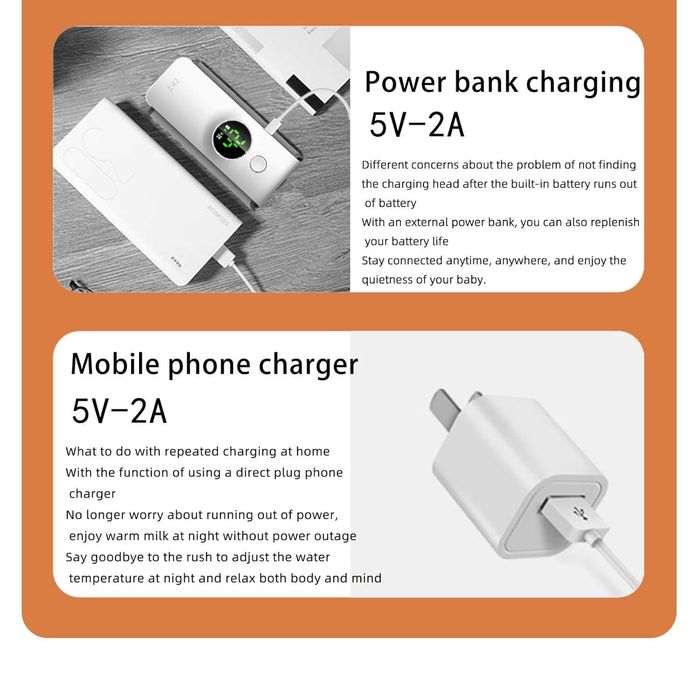 Преносим нагревател за бебешки шишета за пътуване