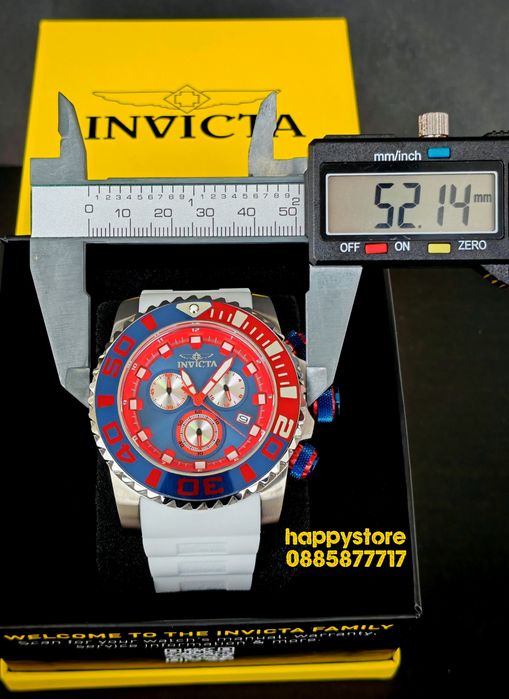 INVICTA Seahorse White 52 mm, Инвикта нов мъжки часовник