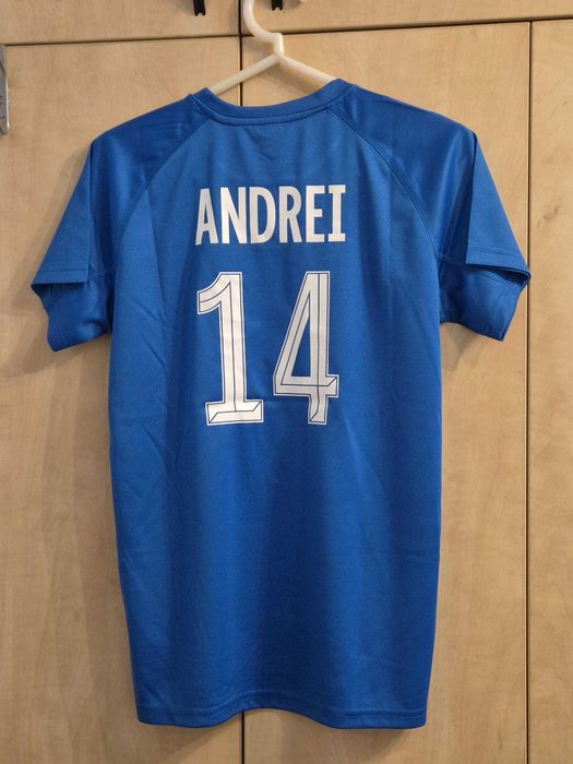 Tricou personalizat Chelsea, nume ANDREI, varsta 14ani, NOU