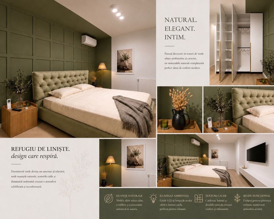 INCHIRIERE apartament NOU HARMONY 2 camere premium/designer interior - Cortina North 900 EUR - Vedere 6
