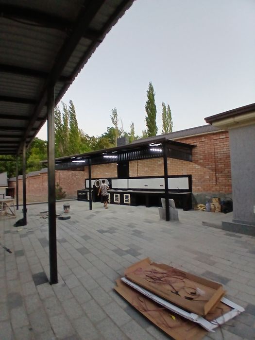 Летний кухня курамиз урок козон барбекю тандир иш стол