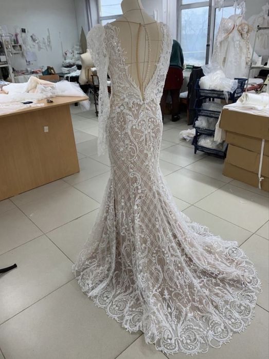 Vand rochie de mireasa cusuta manual. Voal 5 m