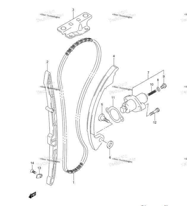 Водач Обтегач Плъзгач Ангренажна верига Suzuki LTZ400  2003-2013