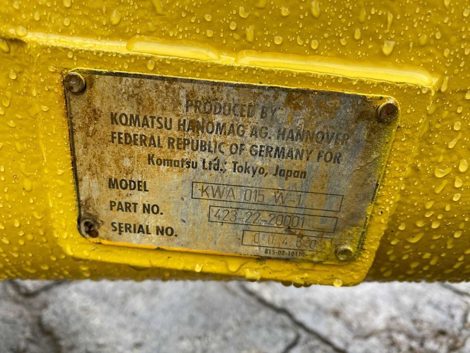 Axe de pe Komatsu WA 380 - Piese de schimb Komatsu