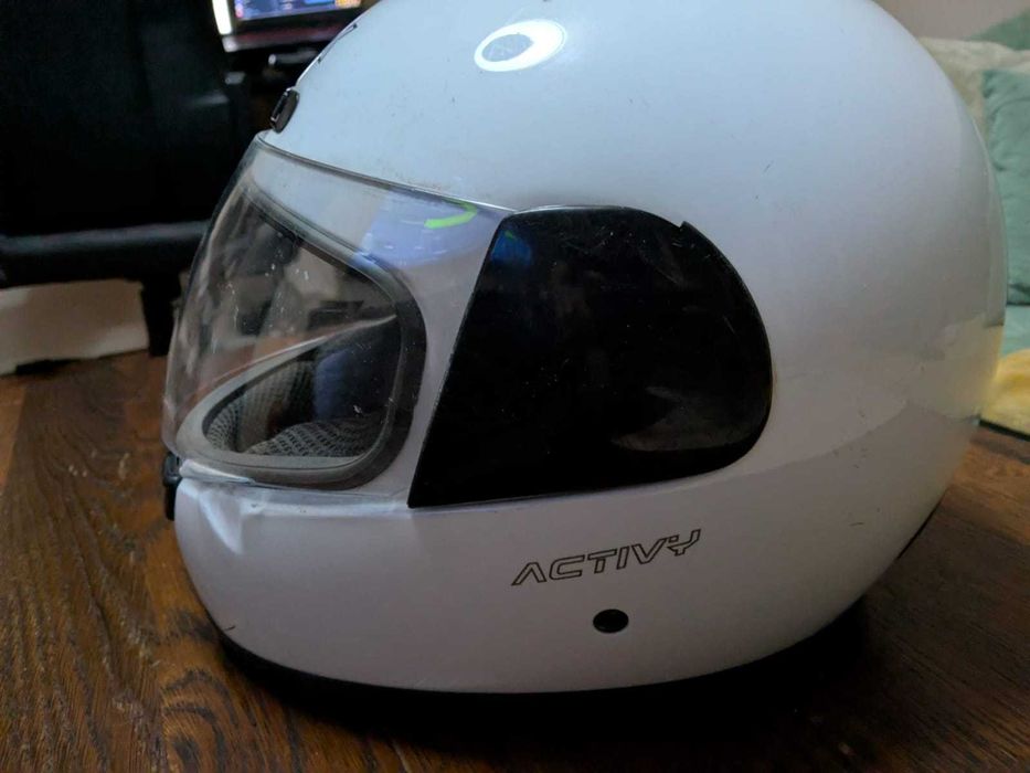 Мото каска HELIX Activy – Бяла (Full Face)