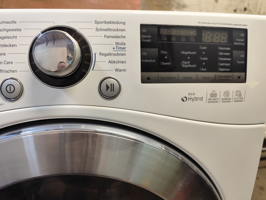 Uscator de rufe cu pompa de caldura hybrid Lg de 9 kg