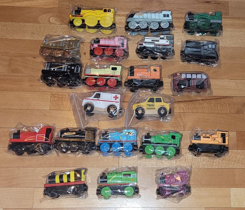 Trenulete din lemn Prietenii lui Thomas