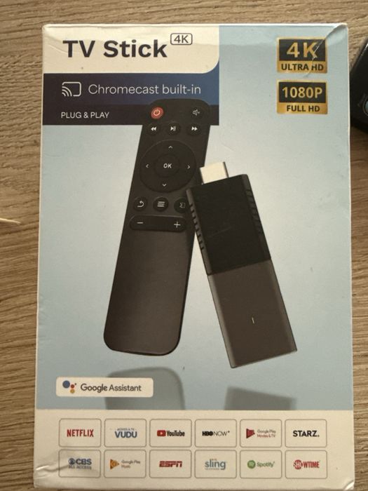 4K TV Stick Android Streaming Media Player с вграден Chromecast и WiFi