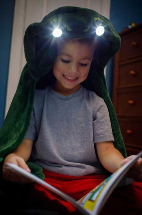 Одеало със светещи LED очи