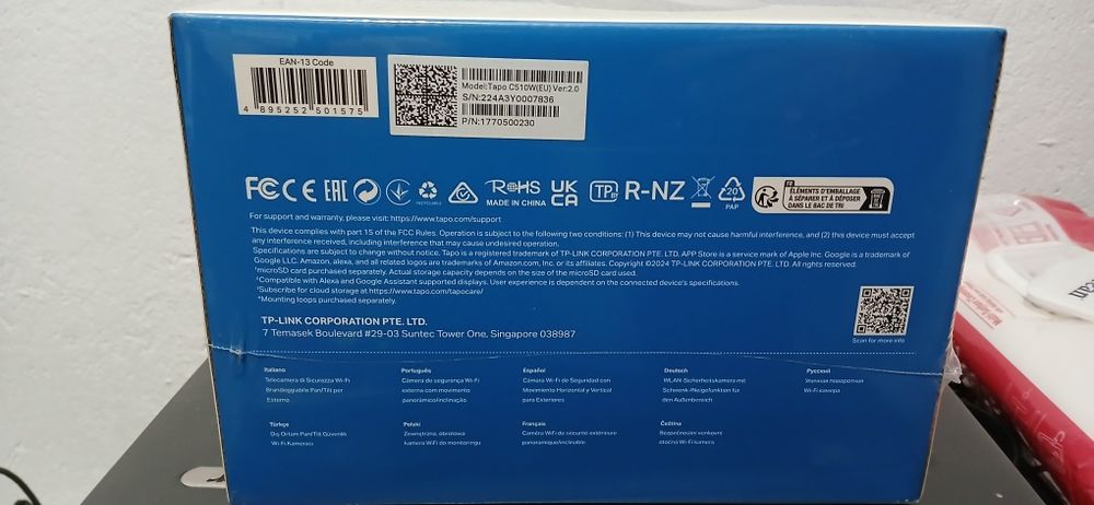 Cameră de exterior rotativă TP-Link Tapo C510W Noua/Sigilata