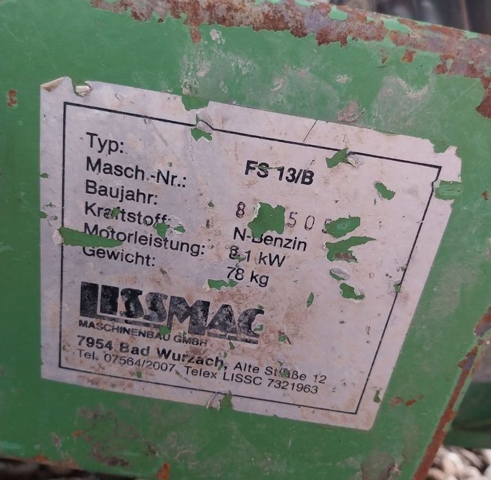 Vând sau schimb cu diverse , mașină de taiat beton ,marca LISSMAC FS 1