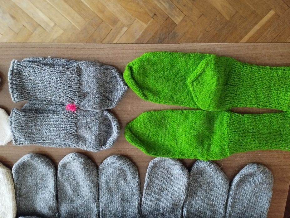 Домашни терлици, ръчно плетени