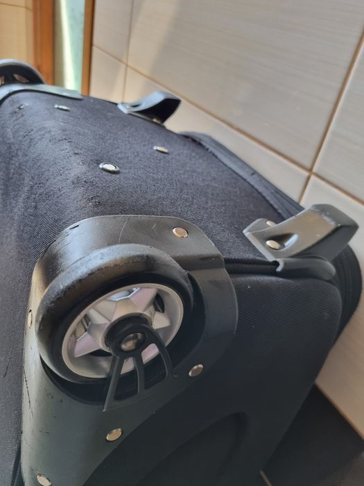 Troler voiaj SIROCCO cu două roti 60x40x25  material textil negru