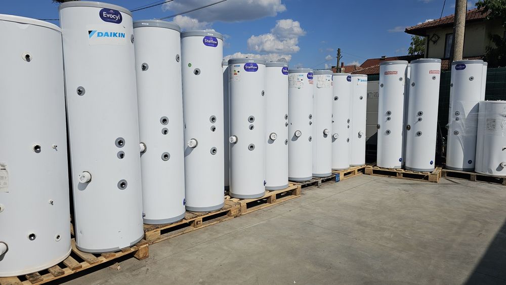 бойлер от 180л до 300л с голяма  серпентина за термопомпа до 30kw
