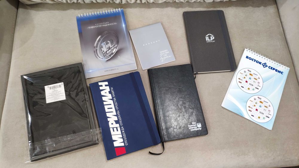 Блокноты разного размера