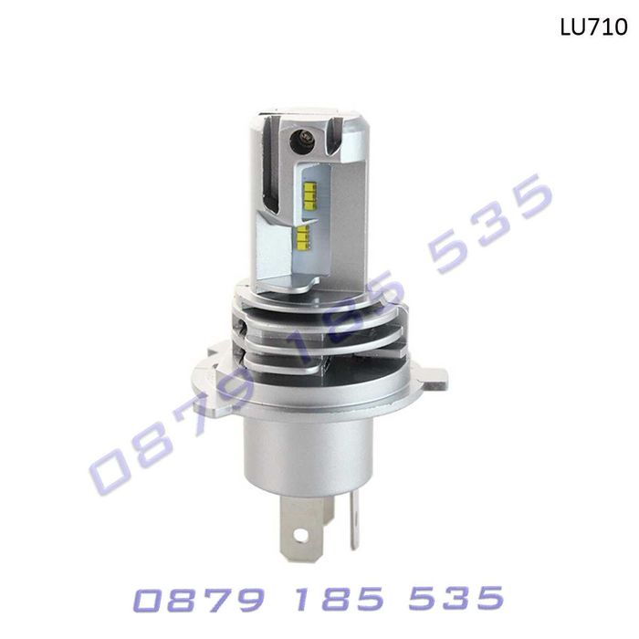 Компактни LED крушки H4 6000K без вентилатор лед светлини фар кола