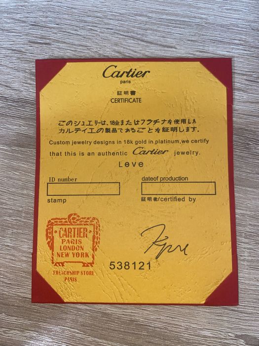 Brățară model Cartier Love Bracelet
