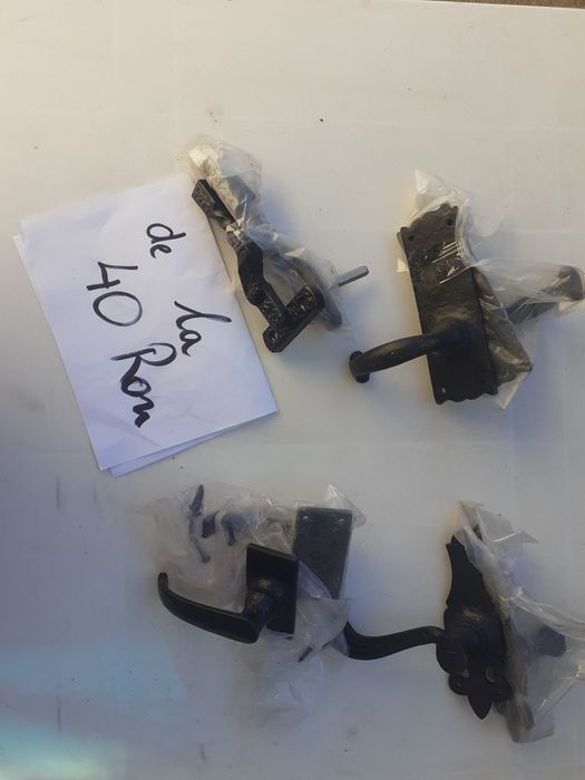 Mânere  ornamentale rustice din fier pentru porți , uși și ferestre