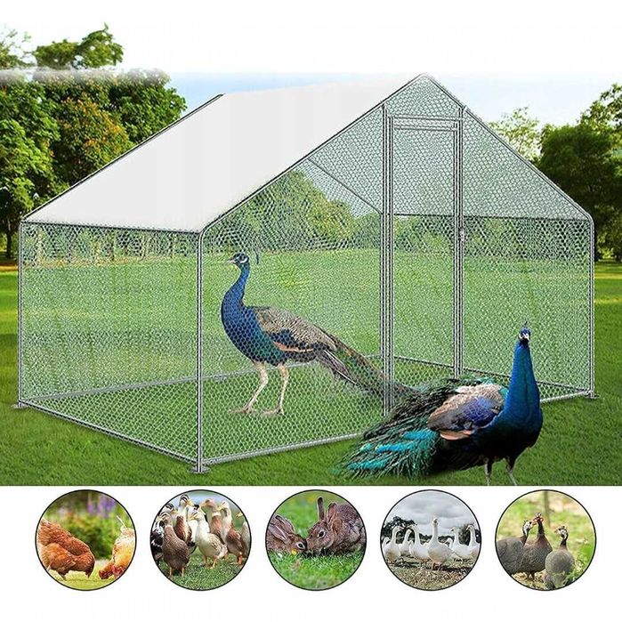 Птичарник 3х2м Клетка за пилета Кокошарник кокошарници клетки кокошки