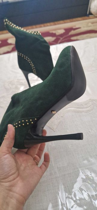 Сапожки замшевые