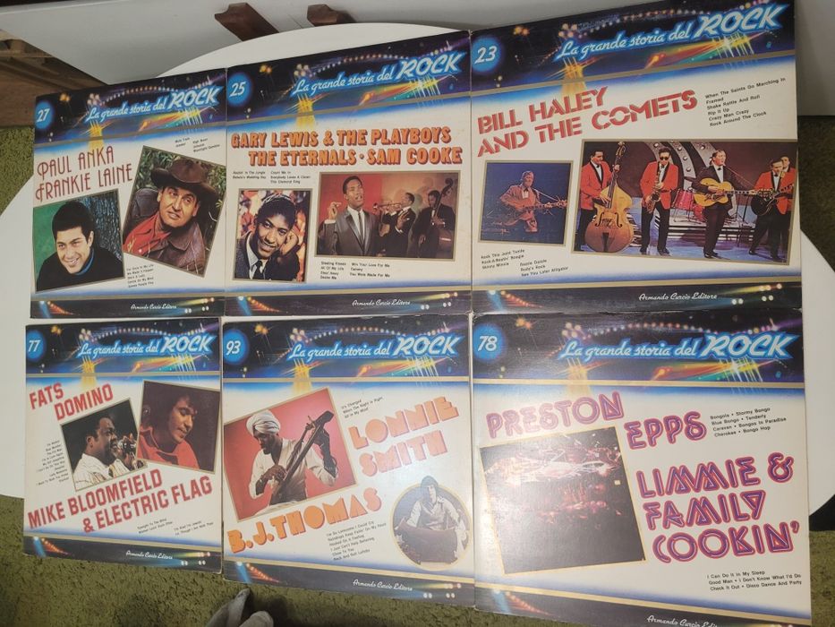 Vând loturi 10 discuri muzica rock.