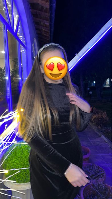 Стилна черна рокля