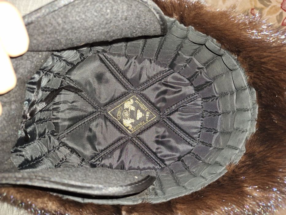 Норковая шапка, женская