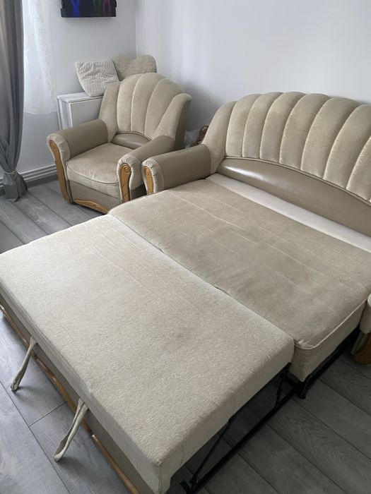 Canapea extensibilă plus 2 fotolii
