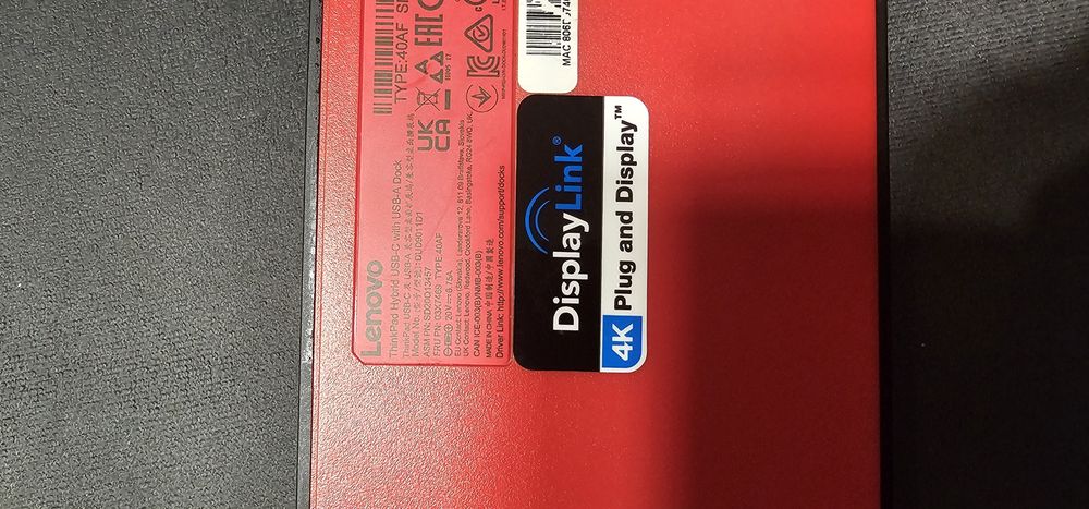 Docking station USB-C / USB 3.0 – Lenovo  Testate