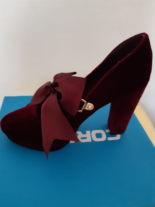 Pantofi catifea dama 37