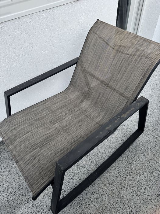 Set balcon masa + 2 scaune metal