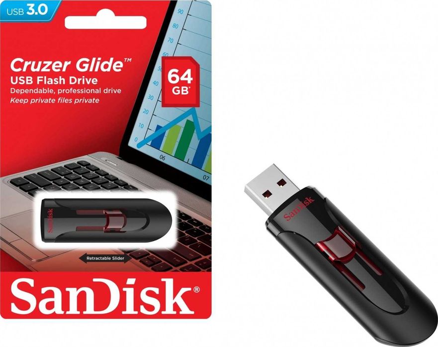 1) USB Флешка SanDisk Ultra Luxe (USB 3.1. 2) USB Флешка SanDisk 64 GB