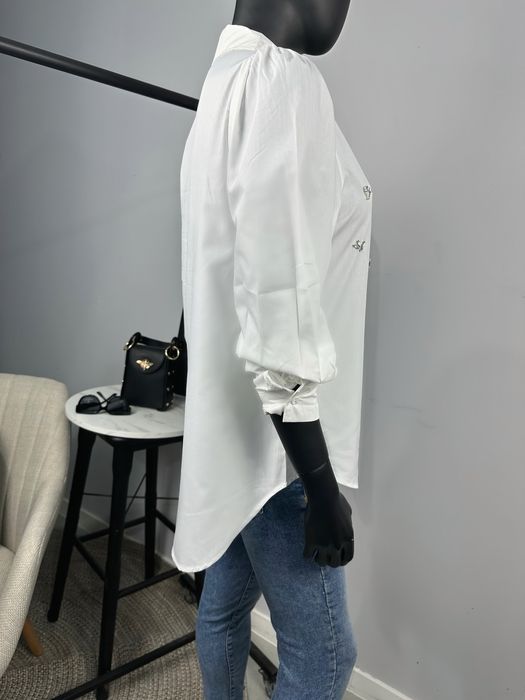 Дамска риза с камъни два цвята