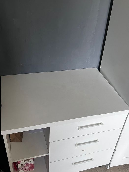 Тумба белая, б/у