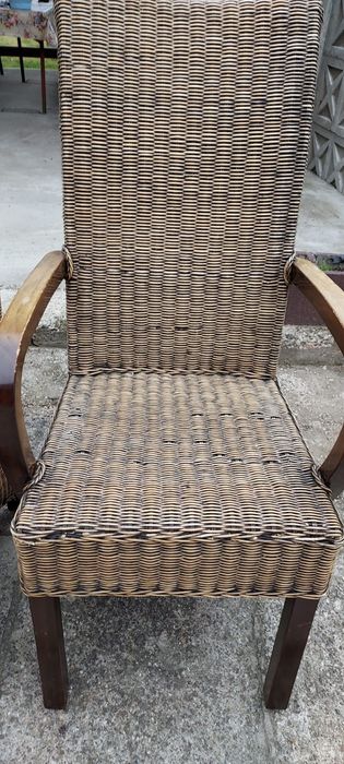 Scaune din rattan 4 buc