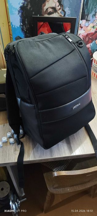 Рюкзак мужcкой влагозащитный CROWN для ноутбука 15.6 (23 литра)