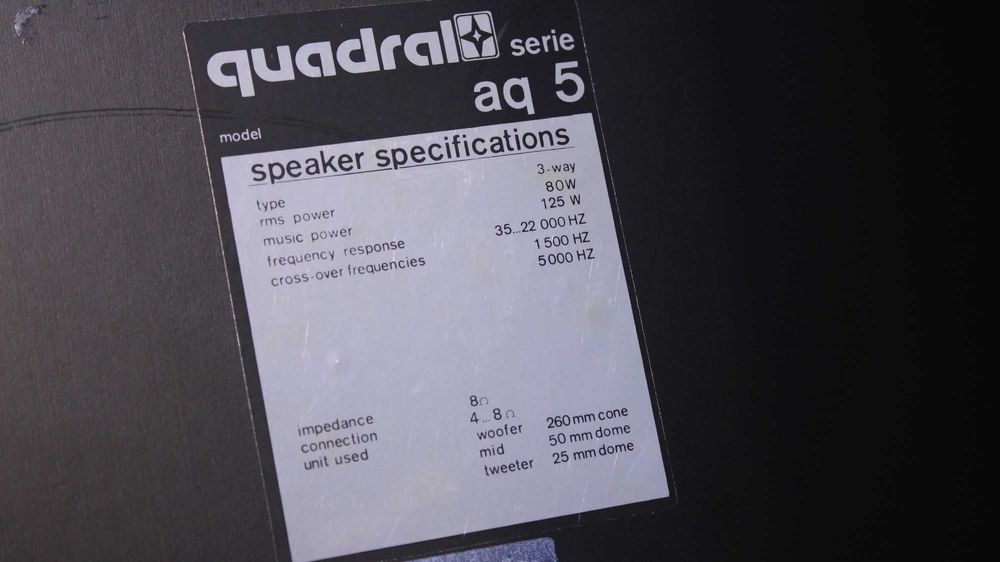 Boxe podea Quadral AQ5(2x80W).