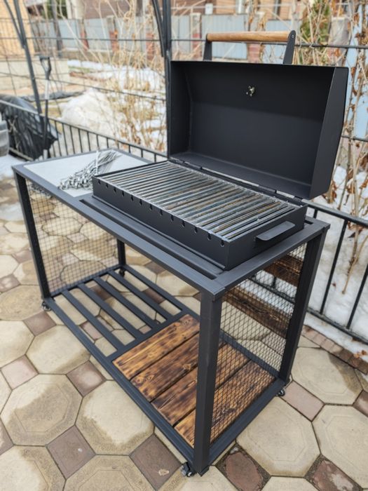 Мангал/гриль с решеткой барбекю