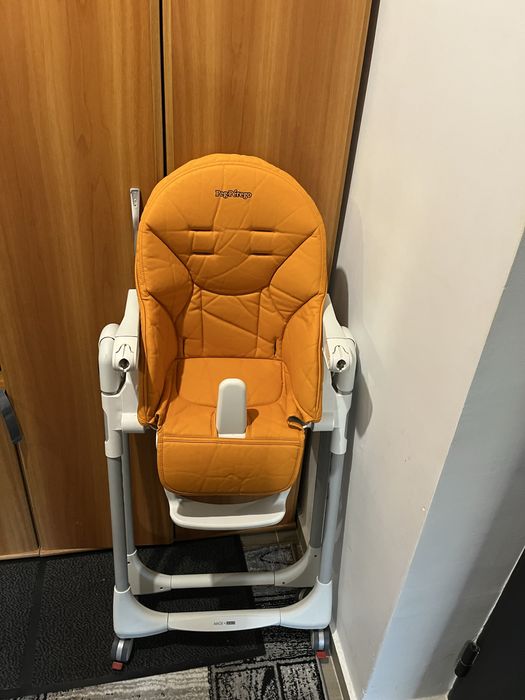 Scaun de masa Peg Perego Prima Pappa Zero Follow Me, Portocaliu